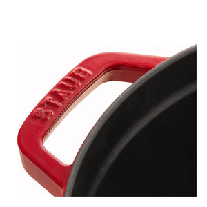 Cocotte 22 cm ronde, cerise, fonte - Staub