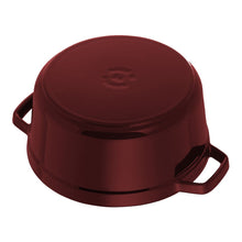 Charger l&#39;image dans la galerie, Cocotte 24 cm, ronde, grenadine, fonte - Staub