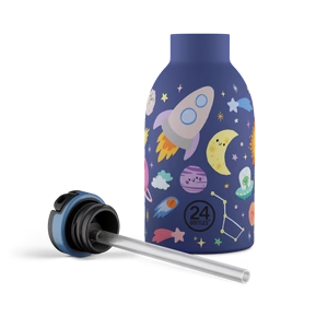 Gourde en inox isotherme Kids Space Friends 330ml - 24Bottles