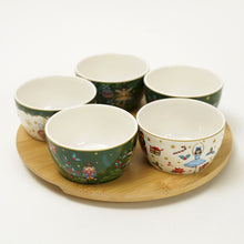 Charger l&#39;image dans la galerie, Joyeux Noël plateau rotatif apéritif 5 ramequins - Home Edelweiss