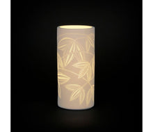 Charger l'image dans la galerie, Lampe cylindre Palmea blanc en porcelaine - Sema Design