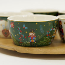 Charger l&#39;image dans la galerie, Joyeux Noël plateau rotatif apéritif 5 ramequins - Home Edelweiss