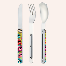 Charger l'image dans la galerie, Couverts droits aimantés 12H34 Bisous - Akinod