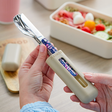 Charger l'image dans la galerie, Couverts droits aimantés 12H34 Fleurs de cerisier - Akinod