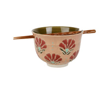 Charger l'image dans la galerie, Bol et baguettes Bohohotel rose 13 cm - SEMA Design
