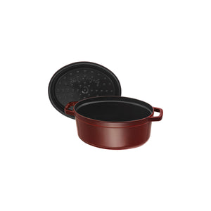 Cocotte 33 cm, ovale grenadine, fonte - Staub