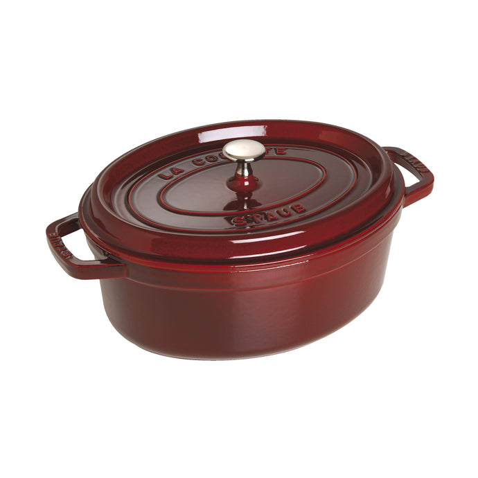 Cocotte 33 cm, ovale grenadine, fonte - Staub