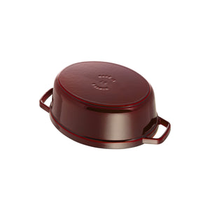 Cocotte 33 cm, ovale grenadine, fonte - Staub