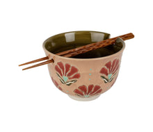 Charger l'image dans la galerie, Bol et baguettes Bohohotel rose 13 cm - SEMA Design