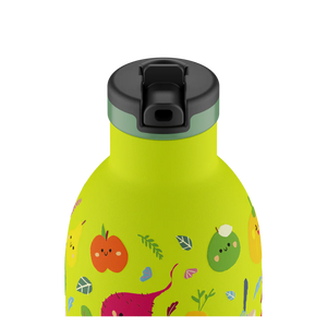 Gourde en inox isotherme Kids Veggie Friends 330ml - 24Bottles