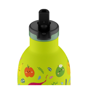 Gourde en inox isotherme Kids Veggie Friends 330ml - 24Bottles