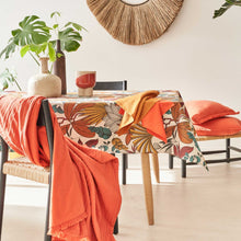 Charger l'image dans la galerie, Nappe plastifiée Lombok Burnt Orange 250 x 150 cm - Sud Etoffe