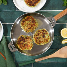 Charger l&#39;image dans la galerie, Merveilleuse poêle en inox 24 et 28 cm Fougère - Cookut