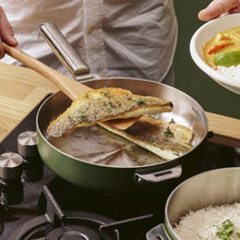 Charger l&#39;image dans la galerie, Merveilleuse poêle en inox 24 et 28 cm Fougère - Cookut