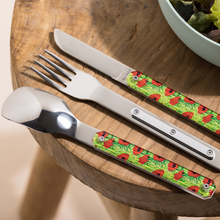 Charger l'image dans la galerie, Couverts droits aimantés 12H34 Coquelicots - Akinod