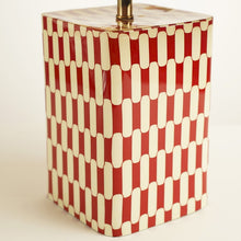 Charger l'image dans la galerie, Lampe damier Aliboro rouge 42 cm - Drimmer