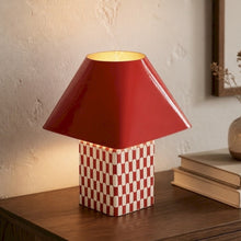Charger l'image dans la galerie, Lampe damier Aliboro rouge 35 cm - Drimmer