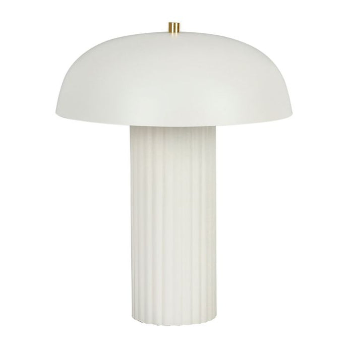 Lampe arty blanc D11 30* h36 cm fer - Sema Design