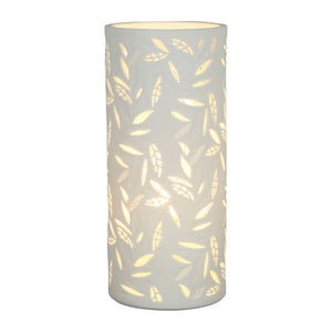 Lampe cylindre exaltation blanc en porcelaine - Sema Design