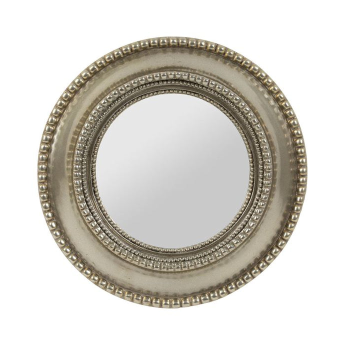 Miroir Drachma champagne résine+miroir convexe d 34,5 cm - Côté Table