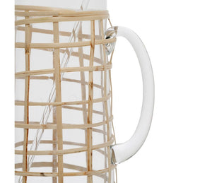 Pichet  1,4l verre et rotin - Côté Table