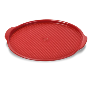 Pizza stone rainurée diam.35 cm avec rebord  - Emile Henry