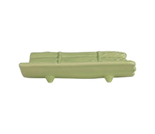 Charger l&#39;image dans la galerie, Plat asperge vert faïence  20 * 14,5 *H4 cm - Côté Table