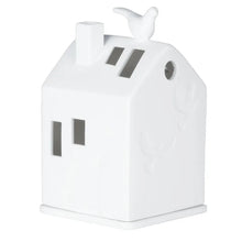 Charger l'image dans la galerie, Photophore Light House Dove of Peace Räder - maison en porcelaine blanche