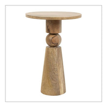 Charger l&#39;image dans la galerie, Table d&#39;appoint Citra naturel en manguier D 35 * H 52cm - Sema Design