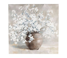 Charger l&#39;image dans la galerie, Tableau bouquet blanc et beige 76 * 76 cm - Côté Table