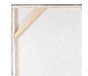 Tableau bouquet blanc et beige 76 * 76 cm - Côté Table