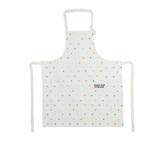 Tablier Famille multicolore coton - Jardin d'Ulysse