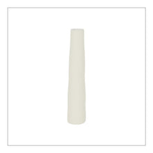 Charger l&#39;image dans la galerie, Vase Bamae blanc granit D 6,5 H 33 cm faïence- Côté Table