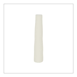 Vase Bamae blanc granit D 6,5 H 33 cm faïence- Côté Table