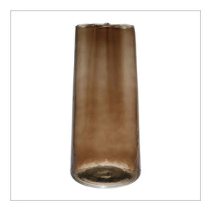 Vase Bronze Ambre verre H 33 cm - Côté Table