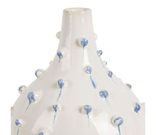 Charger l&#39;image dans la galerie, Vase Dame-Jeanne Delicio blanc et bleu D 21,5*H25 cm - Côté Table