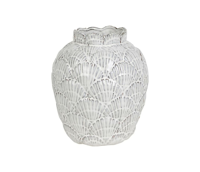 Vase Itsaki blanc D 20*H24 cm - Côté Table