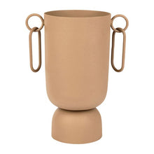 Charger l&#39;image dans la galerie, Vase maderia taupe 20*12,5*h25 cm en fer- Sema Design