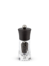 Charger l&#39;image dans la galerie, Oléron Moulin à Poivre manuel en bois et acryl couleur chocolat 14 cm - Peugeot