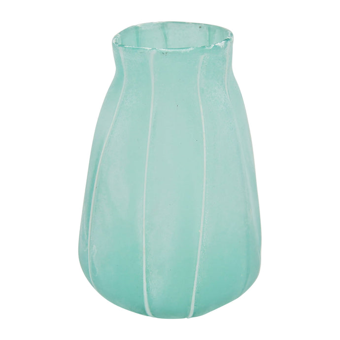 Vase Amarres turquoise en verre - Côté Table