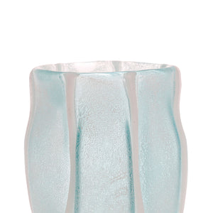 Photophore Amarres turquoise en verre - Côté Table