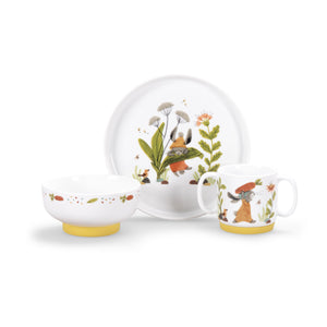 Set vaisselle porcelaine Trois petits lapins - Moulin Roty