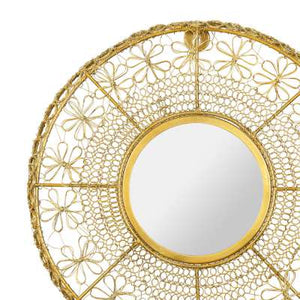 Miroir kalypso doré d 35 cm - Sema Design