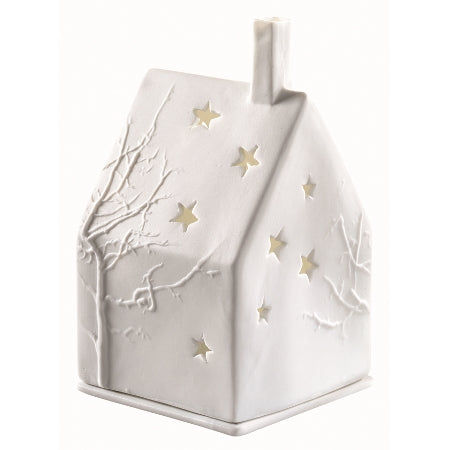 Maison lumineuse arbre l'heure d'hiver - Räder