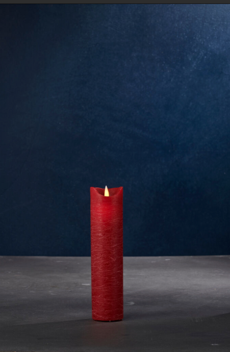 Bougie Led Rouge H 20 cm - Sirius