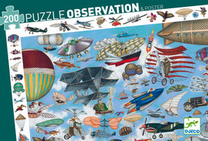 Puzzle d'observation Aéro  Club 200 pièces - Djeco