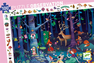 Puzzle d'observation La forêt enchantée 100 pièces - Djeco