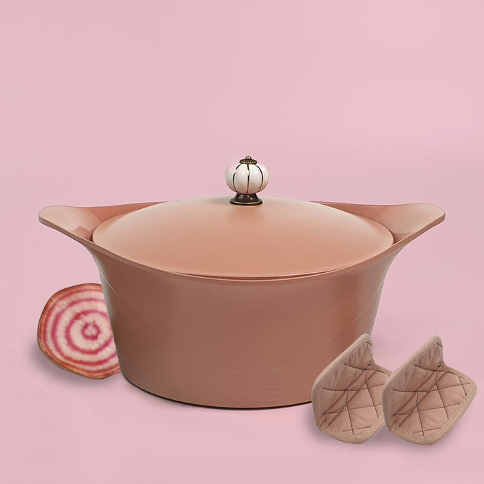 L'incroyable cocotte 28 cm Rose - Cookut