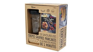 Coffret shaker à crêpes, pancakes, gaufres et tartineur - Cookut