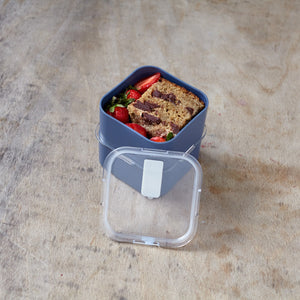 Petite lunch box carrée Mb Savor Dark Denim - Monbento